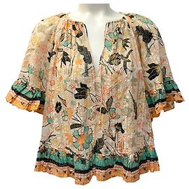 Top Alessia Pearl Flora de Ulla Johnson Beige