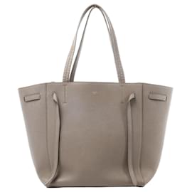 Céline Celine Cabas Phantom Kleine Leder Schultertasche in Taupe Kamel