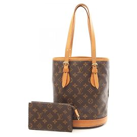 Louis Vuitton Bucket PM Handbag Brown