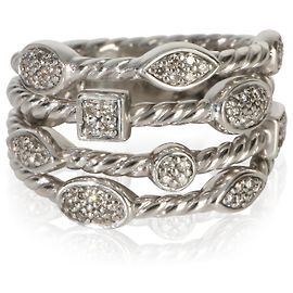 Anello Confetti in Argento Sterling e Diamanti di David Yurman Altro