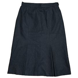 falda lápiz negra YVES SAINT LAURENT Negro