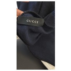 Sciarpa Gucci in lana blu Blu scuro
