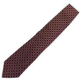 Corbata de seda Yves Saint Laurent Castaño Otro