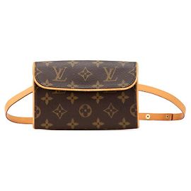 Borsa a Spalla Pochette Florentine Monogram Louis Vuitton Marrone Bronzo