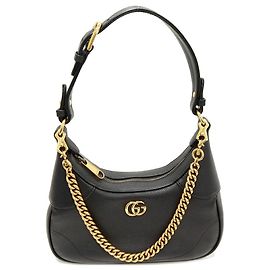 Gucci Aphrodite Calf 2way Shoulder Bag Black