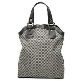 Céline Celine Graue Macadam Canvas Tasche Braun
