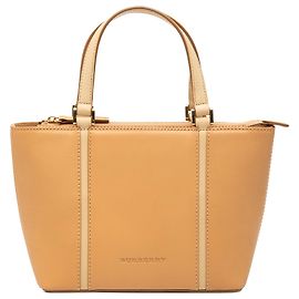 Burberry Brown Leather Tote Brown Caramel