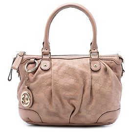 Braune Guccissima Sukey-Handtasche von Gucci Braun Fleisch