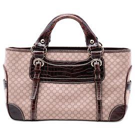 Céline Celine Beige Macadam Canvas Boogie Handbag Other