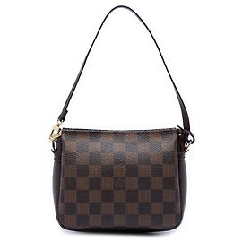 Trousse Pochette Damier Ebene Marron Louis Vuitton Marron