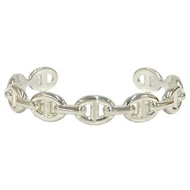 Hermès HERMES Chaine d'Ancre Enchainée Bangle Silvery