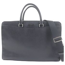 COACH Beckett Structured Grain Leather 2-Way Shoulder Bag Black