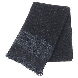 Stola in misto cashmere Chanel in nero e blu Nero Blu