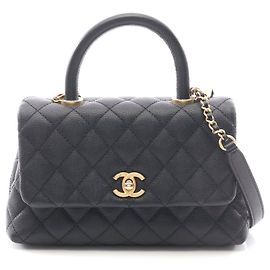Borsa a tracolla Chanel Coco Handle nera Nero