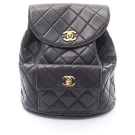 Chanel Matelasse Lambskin Backpack Black