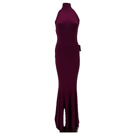 Norma Kamali robe longue rose Pink