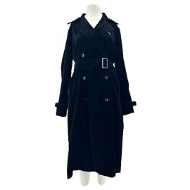 Max Mara trench nero in velluto Nero