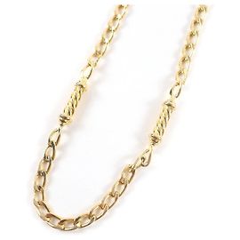 Céline Colar vintage Triomphe 2-em-1 com motivo torcido dourado CELINE Dourado