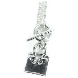 Hermès Collana Amulette Birkin 925 Hermes Argento