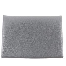 Calvi Duo Gris Misty Münzgeldbörse von Hermès Anthrazitgrau