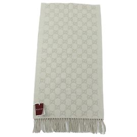 Gucci Cashmere Schal in Beige Beige
