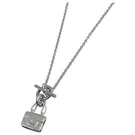 Colar Amulette Constance Hermès em Prata 925 Prata