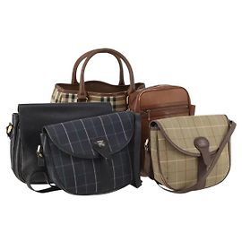 Burberrys Nova Check Bag Canvas Leather 5 Set Black Navy beige Auth fm5230 Black Beige Navy blue