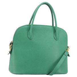 Céline Borsa a mano CELINE in pelle 2 in 1 verde oro Auth AMZ034A D'oro Verde