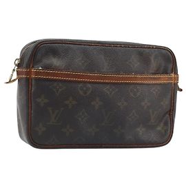 LOUIS VUITTON Monogram Compiegne 23 Clutch Bag M51847 LV Auth BA11663 Monogram