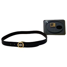Vintage Dior 4 in 1 Leather Belt Set Black Brown New Black