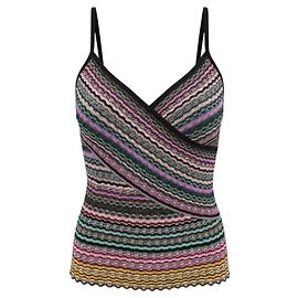 Lila Multi Metallic Strick-Top von Missoni Metallisch