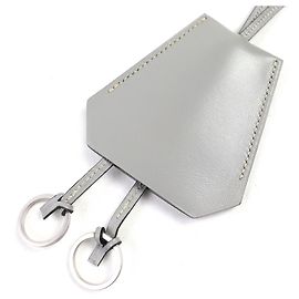 Pendente de colar de couro Clochette da era Margiela vintage da Hermès Marrom