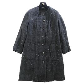 Veste Chanel en tweed noir à sequins Noir