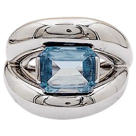 Mauboussin Ring, "Twins", white gold, aquamarine. Other