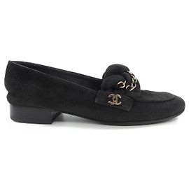 Chaussures en cuir Chanel G32955 Noir