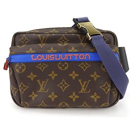 Louis Vuitton Monogram Pacific Bauchtasche Braun Blau