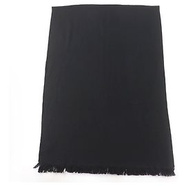 Schal aus schwarzer Wolle von Gucci Schwarz