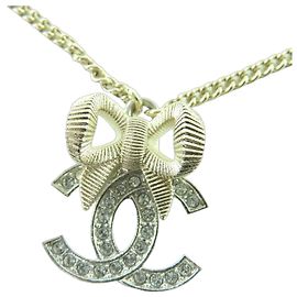 Collier en strass avec ruban Coco Mark B24K de Chanel Doré