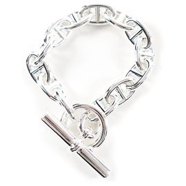 Pulseira de Charme de Prata Chaine d'Ancre da Hermès Prata