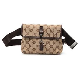 Gucci Beige GG Canvas Jackie Belt Bag Beige