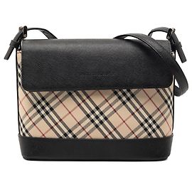 Bolsa transversal em lona Nova Check bege da Burberry Bege