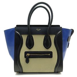 Céline BOLSA DE MÃO CELINE LUGGAGE MICRO EM COURO TRICOLOR Outro