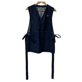 Bestickte Denim-Weste BOKE FLOWER von Kenzo Blau