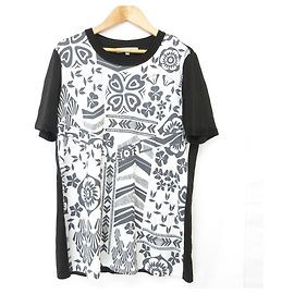 Leonard Sport Short Sleeve Top Black White