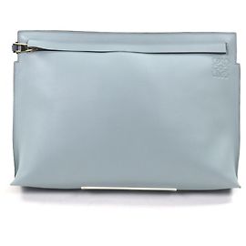 Pochette en cuir bleu clair Loewe Bleu clair