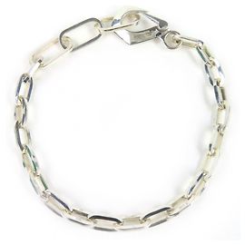 Bottega Veneta Silver Charm Bracelet Silvery