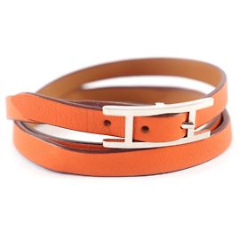 Hermès Pulseira Double Tour Be Api HERMES Laranja