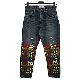 Junya Watanabe embroidered denim jeans Blue