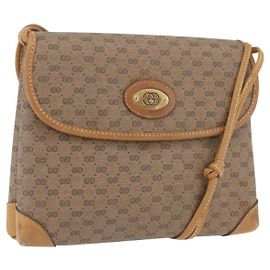 Gucci Borsa a Spalla Micro GG Supreme PVC Beige Oro 007 49 5548 Auth SW2207 Beige D'oro