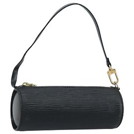 LOUIS VUITTON Pochette Soufflot Epi Nera LV Auth LNZ686 Nero